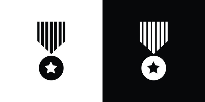 Veteran icon of a flat style vector