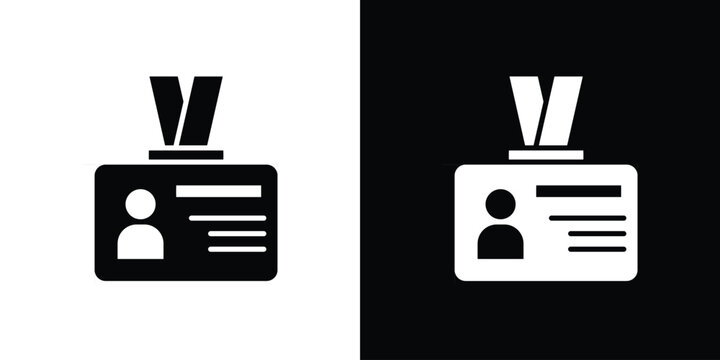 Visitor icon of a flat style vector