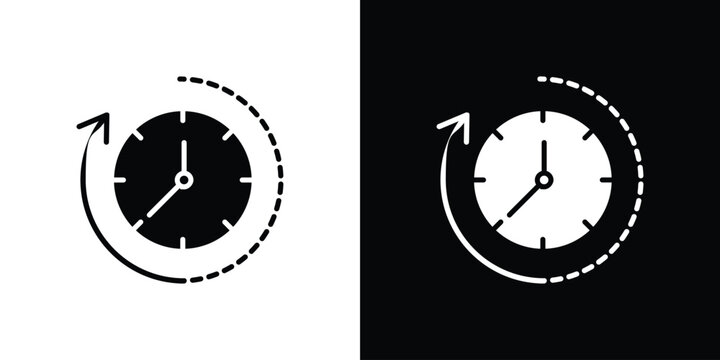 Wait time icon of a flat style vector