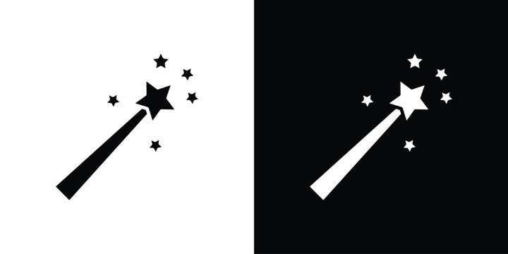 Wand icon of a flat style vector