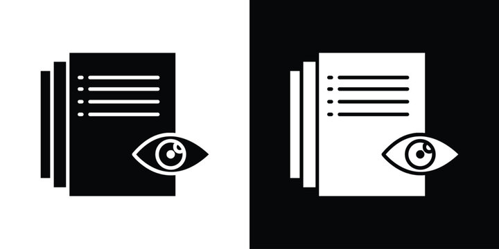 Watchlist icon of a flat style vector