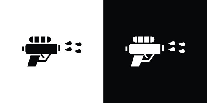 Water gun icon of a flat style vector