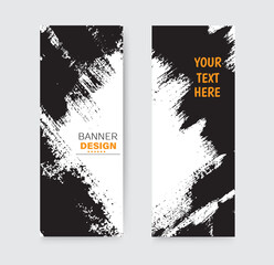 Banner brush stroke grunge background