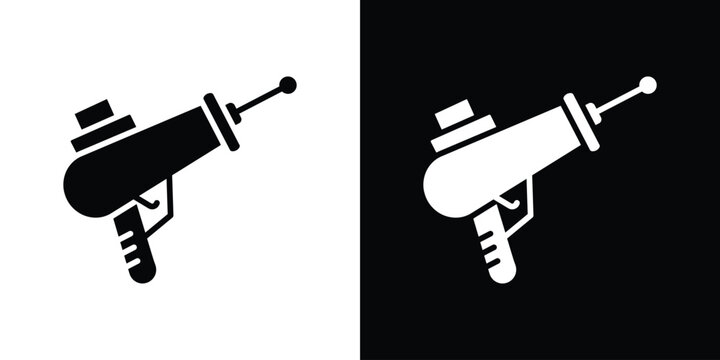 Laser gun icon of a flat style vector