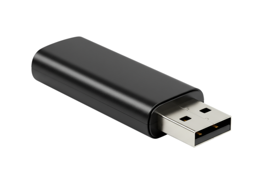 Sleek Black USB Flash Drive High-Capacity Data Storage Solution for Secure and Efficient File Transfer