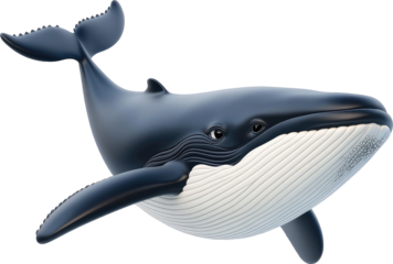 Three Dimensional Render of a Humpback Whale