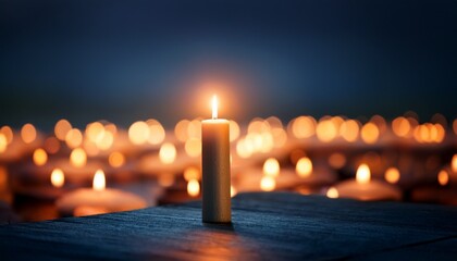 peaceful candlelight a moment of reflection and remembrance