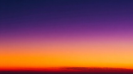 Vibrant sunset gradient from orange to purple, serene and abstract. Nature's breathtaking color symphony.
