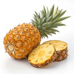pineapple on white background