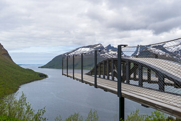 Aussichtspunkt Bergsbotn auf der Insel Senja, Nordnorwegen