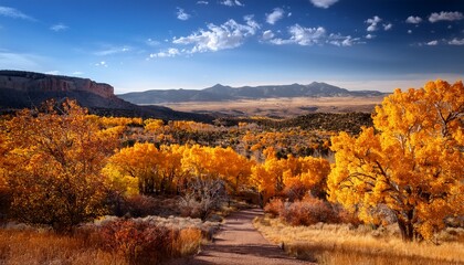 beautiful autumn foliage in new mexico