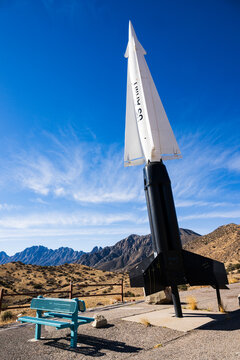 Nike Hercules Missile display in the Organ Mountains near Las Cruces, New Mexico