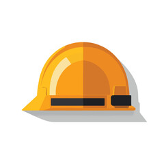 Fototapeta premium Professional Flat Design Industrial Helmet Icon Vector Illustration for Safety and Construction Concepts