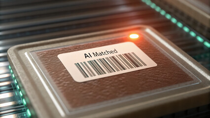 AI Personalized Ads concept. AI matched technology enhances personalized advertising through innovative ads that engage users effectively