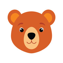 Animal head flat color 