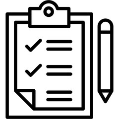 Test Person line icon