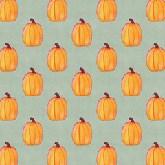 Pumpkin illustrative pattern background