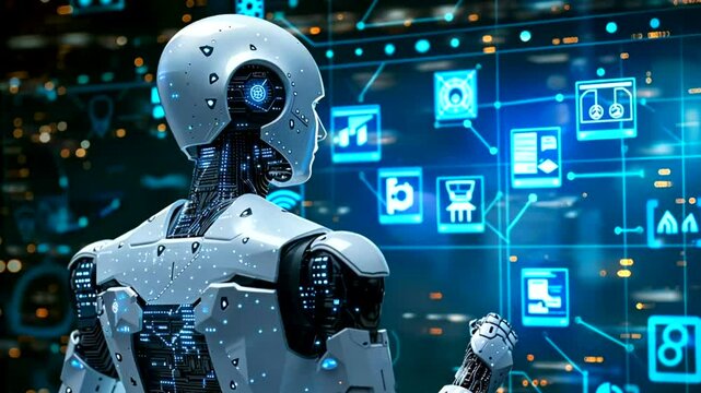 Advanced robot interacts with complex digital interface