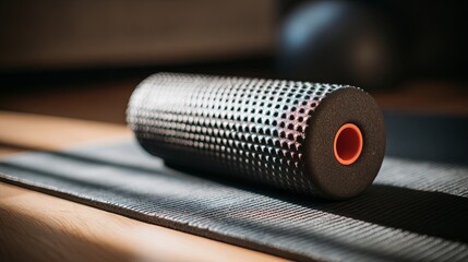 Obraz premium High Density Foam Roller for Muscle Relaxation and Myofascial Release Perfect for Fitness Yoga and Physical Therapy Exercises Improve Flexibility and Mobility Deep Tissue Massage 