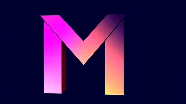 Bold, vibrant letter M logo