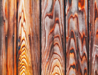 Rustic wooden planks with intricate grain patterns and warm tones