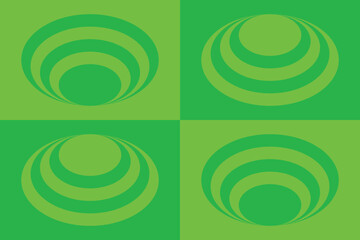 Circle Shapes and Designs Green Colors Geometric Pattern Abstract Background Geometric Background