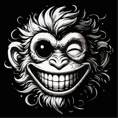 Obraz premium alternative digital art of a funny monkey 65