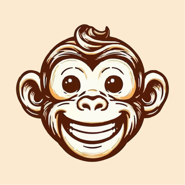 alternative digital art of a funny monkey 74