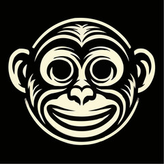 Obraz premium alternative digital art of a smiling monkey 62