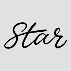 Fototapeta premium star word design art