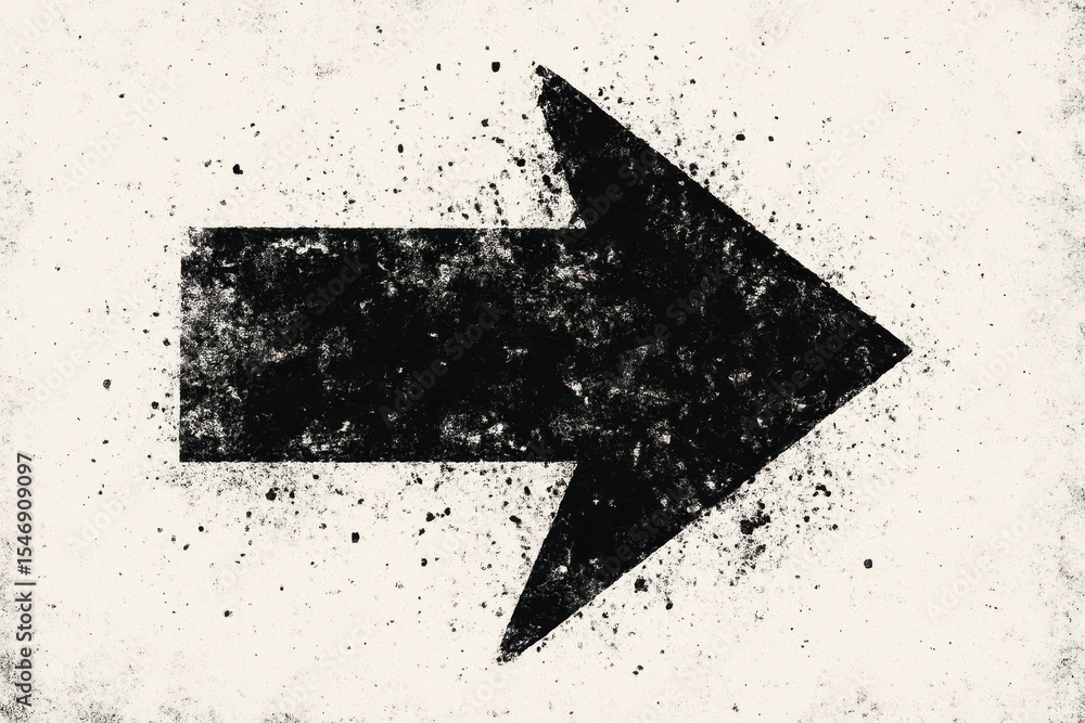 Poster dynamic abstract arrow design with distressed texture effects perfect for modern graphic design and 