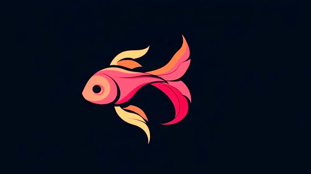 Colorful stylized fish design