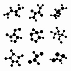 Molecule structures compounds atom chemistry science