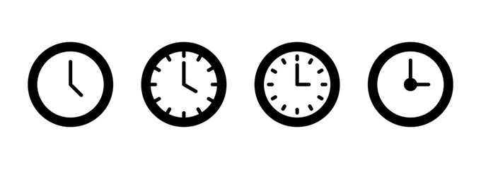 Clock icon vector. Time sign and symbol. watch icon