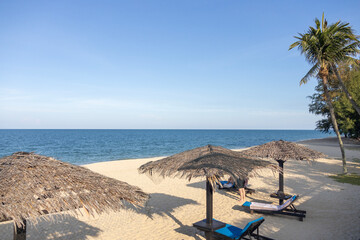 Teluk Cempedak beach at Kuantan, Malaysia