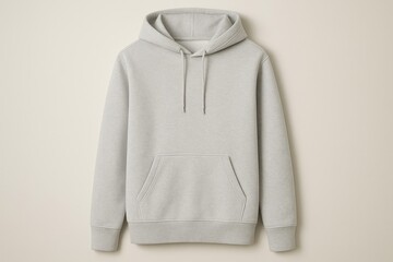 Minimalist blank hoodie garment displayed for custom design and branding applications