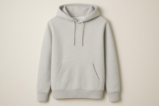 Minimalist blank hoodie garment displayed for custom design and branding applications