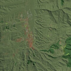 3D illustration of city and urban in Cosenza Italy