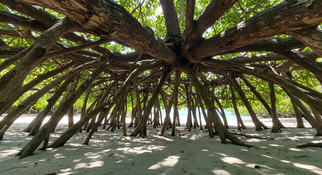 Architectural Roots of a Pandanus Tectorius: A Botanical Study on Pulau Umang