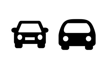 Car icon vector illustration. car sign and symbol. small sedan