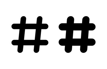 Fototapeta premium Hashtag icon vector illustration. hashtag sign and symbol