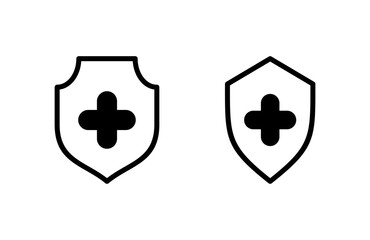 Health insurance icon vector illustration. Insurance document sign and symbol