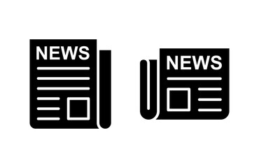 Newspaper icon vector illustration. news paper sign and symbolign