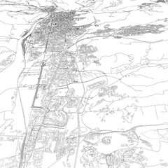 Fototapeta premium 3D illustration of city and urban in Cosenza Italy