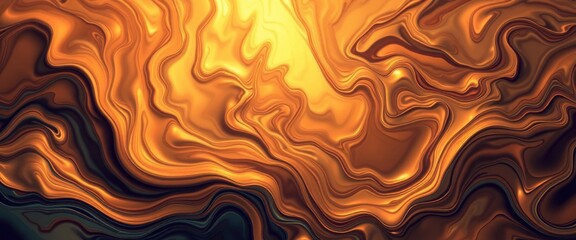 Liquid Gold Abstract Marble Texture Background
