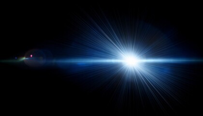 lens flair vor schwarzem hintergrund