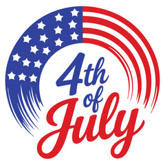 4th of July Vector Design with Statue of Liberty, Fireworks, and American Flag Elements – Independence Day Illustration © Nowrose