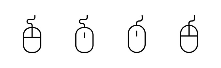 Mouse icon set. click icon vector. pointer icon vector.