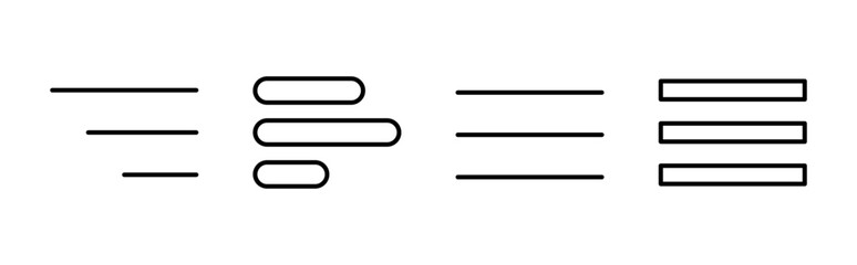 Menu Icon set. web menu icon. hamburger menu symbol