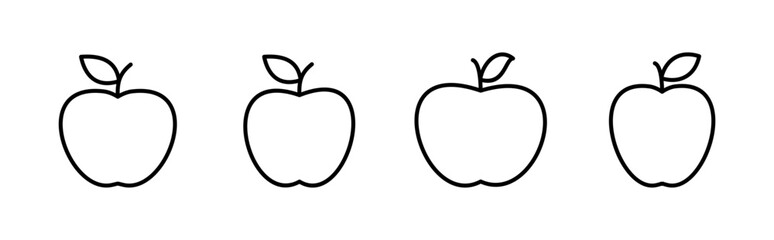 Apple icon set. Apple vector icon. apple symbols for your web design.